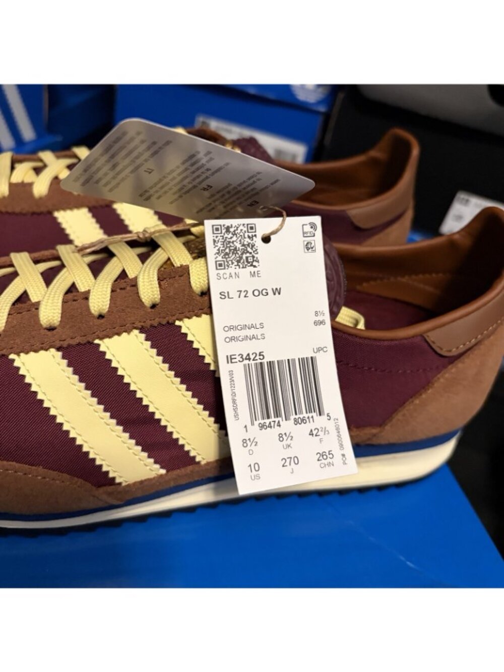 Size 10 - adidas SL72 OG Preloved Brown W - ie3425 - Picture 6 of 6